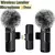 Microfone portátil sem fio Lavalier, Redução de Ruído Mic, Mini Mic para iPhone, Android, Áudio, Gravação de Vídeo, Transmissão ao Vivo na internet