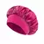 Imagem do Gorro de cetim feminino para dormir, cuidados com os cabelos, gorros de seda, chapéu de dormir sólido de aba larga com faixa elástica macia
