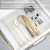 Clear Plastic Gaveta Organizador Set, bandejas e divisórias, adequado para maquiagem perfeita e armazenamento de cozinha, 4 tamanhos, versátil, 10 pcs - RDSsilva