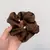 Mais novo mulher grande elegante seda elásticos faixa de cabelo cor sólida scrunchies laços de cabelo senhoras rabo de cavalo segurar acessórios para o cabelo - loja online
