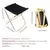 Alumínio Alloy Folding Chair com Bag, Outdoor Camping Chair, Pesca Seat, Golden Stool - comprar online
