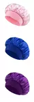 Gorro de cetim feminino para dormir, cuidados com os cabelos, gorros de seda, chapéu de dormir sólido de aba larga com faixa elástica macia na internet
