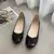 Imagem do Mocassins de couro antiderrapante para mulheres, elegantes apartamentos bowknot, sapatos soltos, sapatilhas de bailarina confortáveis, sapatos para mães