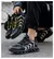 Sapatos de proteção masculina com fivela rotativa, tênis de segurança leve, anti-quebra, bota de aço, botas de trabalho - comprar online