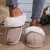 Chinelos planos quentes de camurça falsa para mulheres, slides peludos macios, antiderrapantes, sapatos de algodão de piso interno, inverno, 2023 na internet