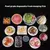 Envoltório plástico descartável reutilizável da tampa do alimento, Tampas elásticas duráveis para tigelas, Tampas elásticas para cozinha, Saco Saver - RDSsilva