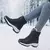 Imagem do Botas de neve de plataforma antiderrapante para mulheres, Ankle Boots de pele quente, Cunhas impermeáveis, Botas altas para coxa, Sapatos de inverno
