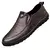 Mocassins de couro masculino antiderrapante andando apartamentos respirável ao ar livre deslizamento em sapatos casuais para trabalho masculino escritório condução sneakers2 - RDSsilva