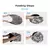 Rf01 24 "refletor 5 em 1 30cm 60cm 80cm 110cm prata branco ouro portátil dobrável luz suave fotografia redonda para estúdio 2 em 1 - comprar online