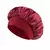 Gorro de cetim feminino para dormir, cuidados com os cabelos, gorros de seda, chapéu de dormir sólido de aba larga com faixa elástica macia - RDSsilva