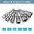 STONEGO-Bicos de manga sextavada, Nut Driver Bit Set, Ferramentas manuais, 5 pcs, 6 pcs, 8 pcs, 9 pcs, 14pcs na internet