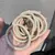 Cabelo coreano Scrunchies para mulheres e meninas, bandas elásticas de borracha, suportes rabo de cavalo, goma, acessórios para gravata, forte, 5 pares na internet