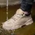 Fio de aço giratório fivela trabalho tênis masculino, sapatos indestrutíveis, anti-quebra, anti-punção, segurança, de alta qualidade