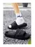 Chinelos domésticos macios para homens e mulheres, Skid Proof interior, sandálias de banheiro, chinelos de hotel, sapatos baixos, cor sólida, casal, verão na internet