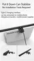 Lâmpada de mesa para cuidados com os olhos, 50cm, led, computador, monitor, tela, barra de luz, escurecimento contínuo, leitura, alimentado por usb, lâmpada de mesa suspensa