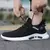 Tênis de caminhada antiderrapante respirável masculino, sapatos casuais brancos, ao ar livre, confortável, com renda, correndo, moda, primavera, 2024 - RDSsilva