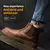 Sapatos impermeáveis de segurança para homens, Steel Head, Botas de couro, Calçado Masculino, Construção Indestrutível, Castanho na internet