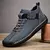 Bota de couro respirável artesanal masculina, tênis design ao ar livre, sapatos casuais, novo, 2024 na internet
