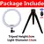 LED Selfie Ring Iluminação, Lâmpada fotográfica, USB Remote, Luz de preenchimento, Suporte do telefone, Tripé, YouTube, TikTok, Vídeo, Live na internet