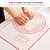 Esteira de cozimento de silicone antiaderente, folha para amassar massa, pizza rolante, massa grande, suporte do fabricante, cozinha, 60 cm, 50 cm, 40cm na internet