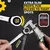 Chave de catraca de cabeça giratória flexível, ferramenta manual métrica de garagem para reparo de automóveis e domésticos, 1 peça