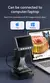 Microscópio digital lcd 1000x 4.3 ", microscópio de moeda 1080p, 8 luzes led, lupa usb, reparo de solda, microscópio de vídeo para moeda - loja online