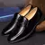 Sapatos formais de couro masculino, mocassins de vestido, sapatos de deslizamento respiráveis, sapatos pretos para dirigir, marca de luxo, tamanho grande 38-44, 2023 - loja online
