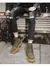 Bota Masculina de Couro com Cadarço para Motocicleta na internet
