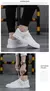Imagem do Sapatilhas leves brancas masculinas, sapatos de luxo, sapatilhas respiráveis, casual, original