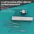 Palito de dente de aço inoxidável, 8 peças, portátil, ferramenta de limpeza, cuidados bucais, agulha dental - RDSsilva