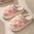 Casal Chinelos Winter Toe Wrap, chinelos de algodão xadrez, sola macia grossa, piso interno, sapatos antiderrapantes em casa, slides de moda para homens e mulheres - comprar online