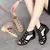 Sandálias romanas de couro macio para mulheres, sapatos de cunha para senhoras, sapato casual designer, moda nova, 2023 na internet