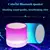 Novo mini portátil carro áudio a9 deslumbrante crack led sem fio bluetooth subwoofer alto-falante cartão tf - RDSsilva
