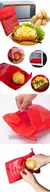 Reutilizáveis microondas batata saco, Red Baked Pouch, Express, batatas perfeitas, 4 minutos - loja online