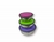 BOWL DE ACERO CON TAPA SET X 3
