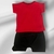 Imagem do Conjunto short e camisa infantil de 3-6 meses 100% algodão