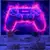 Poster Gamer Neon - Tapeçaria decorativa para o Quarto - loja online