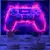 Poster Gamer Neon - Tapeçaria decorativa para o Quarto na internet