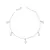 Pulseira Cinco Zircônias - comprar online