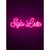 Frase decorativa "Seja Luz" 60x20 em Neon Led - Letreiro Neon para Jardim Vertical Instagramável