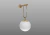 ARANDELA QUIRON GLOBO E-27 DOURADO USINA
