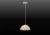 PENDENTE MEZZA D 25CM BRANCO 1 X G9 BELLA