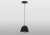 PENDENTE BALA PRETO / COBRE E-27 LUMANTI