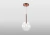 PENDENTE FILO BRONZE E TRANSP 18CM RZ006 BELLA