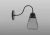 ARANDELA CAGE PRETO E-27 GMH
