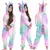 Macacões com Capuz para Crianças e Adultos, Pijama Animal