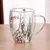 Caneca de café de vidro transparente de parede dupla, 350ml, 1pç - loja online