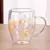 Caneca de café de vidro transparente de parede dupla, 350ml, 1pç - Quali Variedades