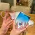 Imagem do Caneca amor, gradiente, vidro transparente 3d, 400ml, 1pç