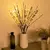 Luzes decorativas com bateria, 20 LEDs, 1 Pcs, 2 Pcs, 4Pcs.